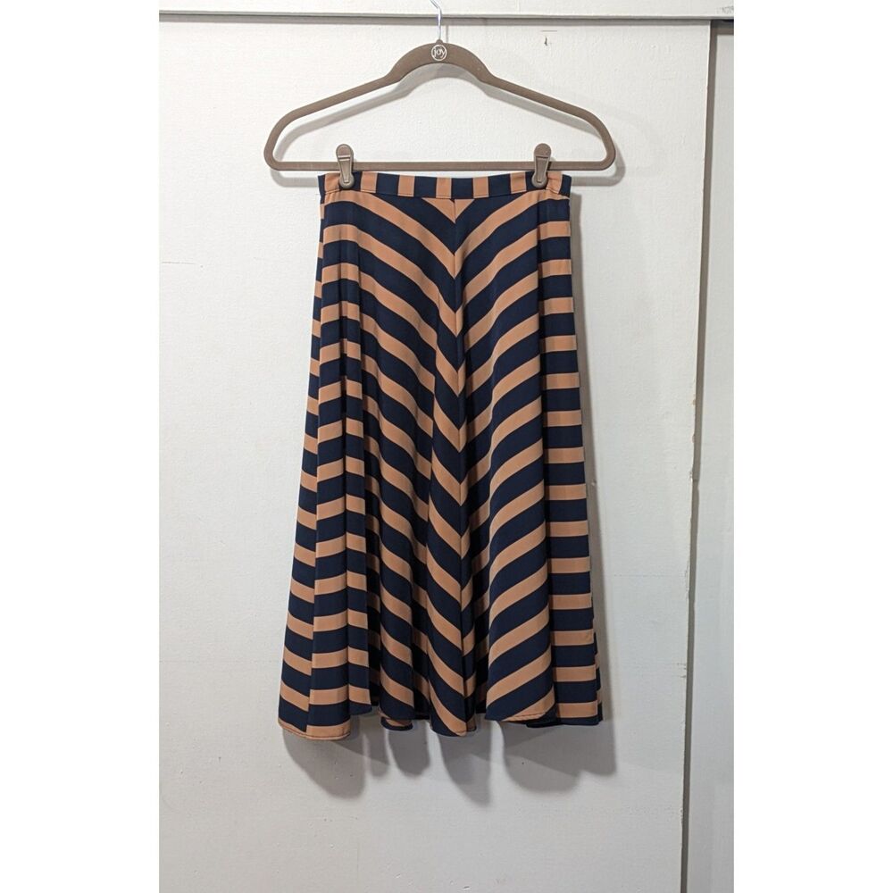 TopShop striped circle skirt USsz4